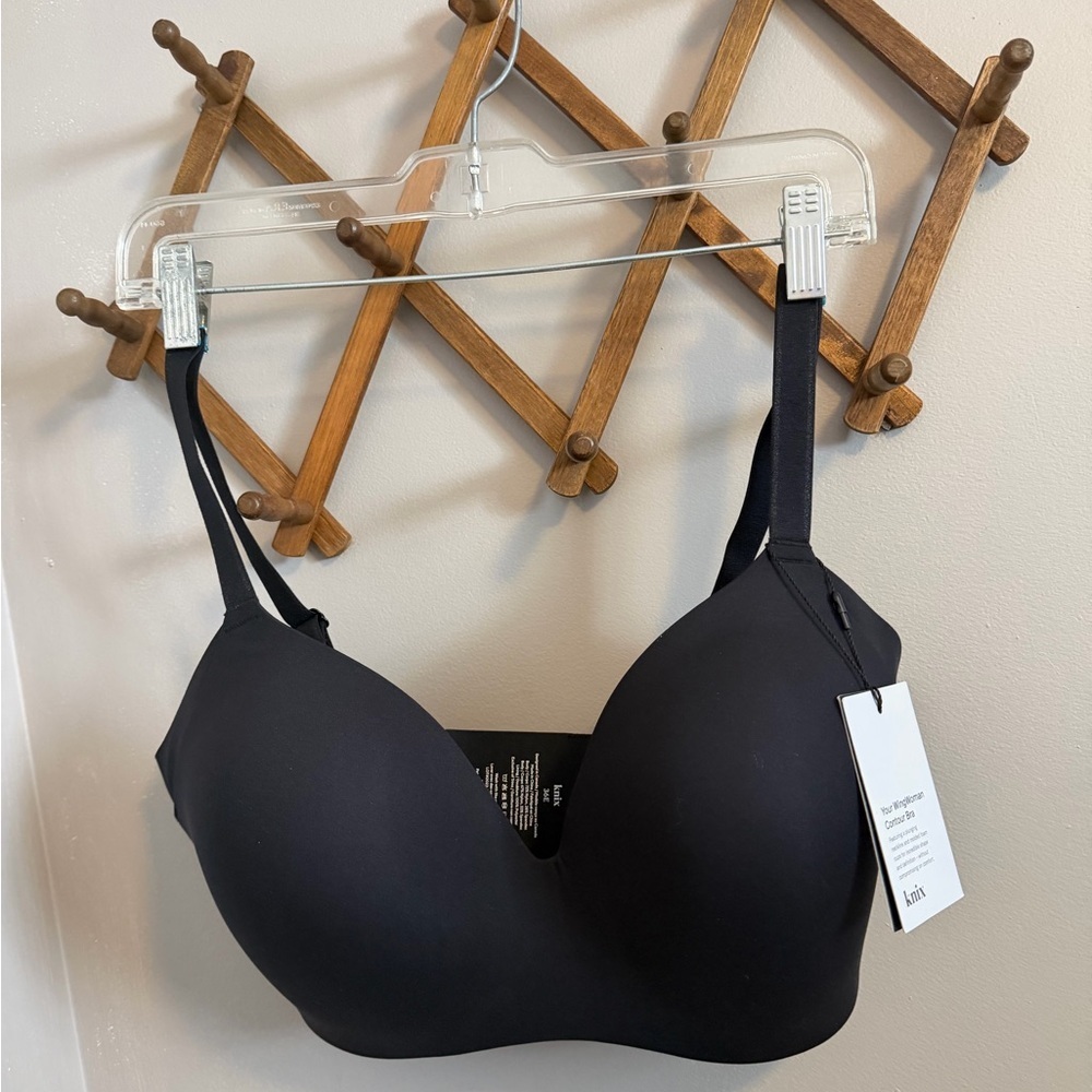 Knix wingwoman’s contour bra wireless t shirt bra 36E NEW black